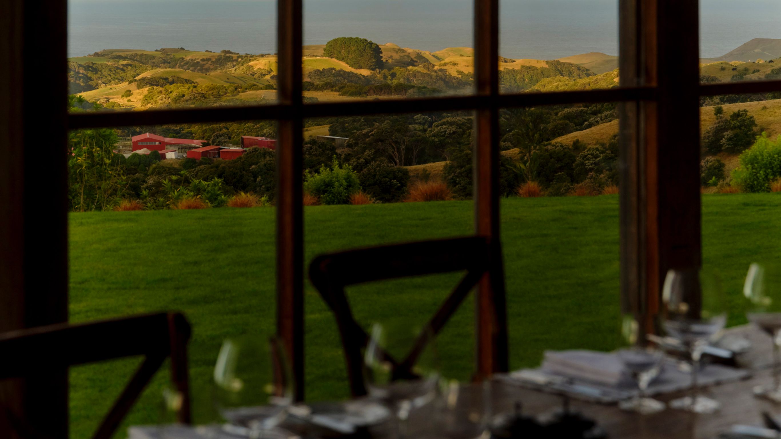 Interior view of loggia dining room